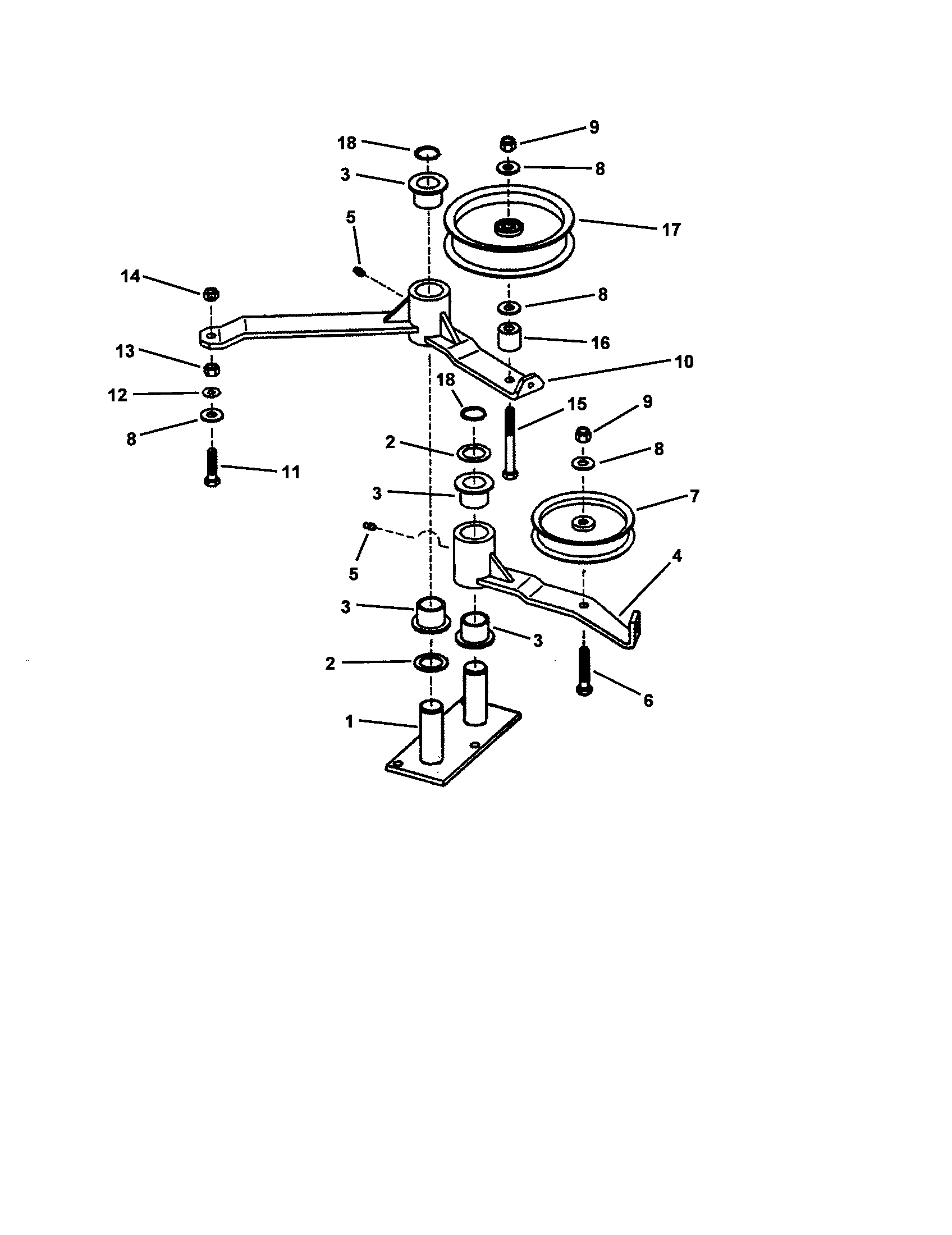 52" DECK IDLER