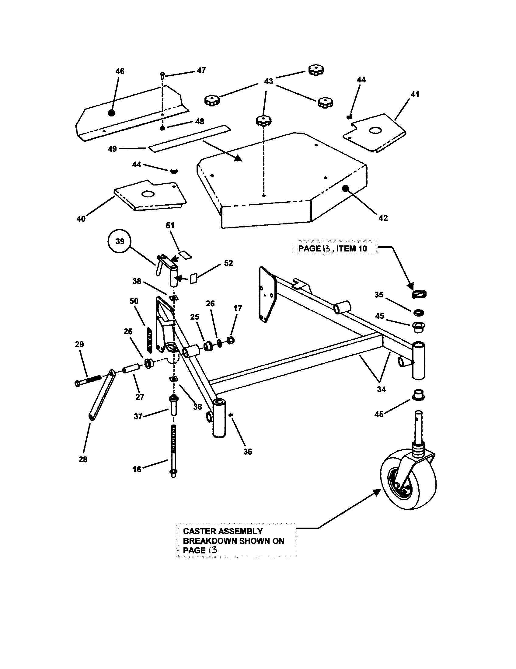 48"/52"/61" MOWER DECK(ADJ. HEIGHT)