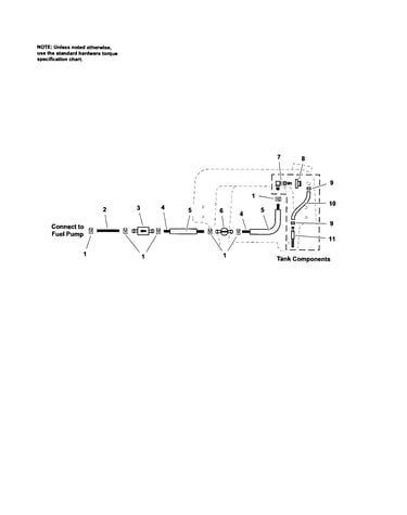 Fuel supply hose/tank replacement