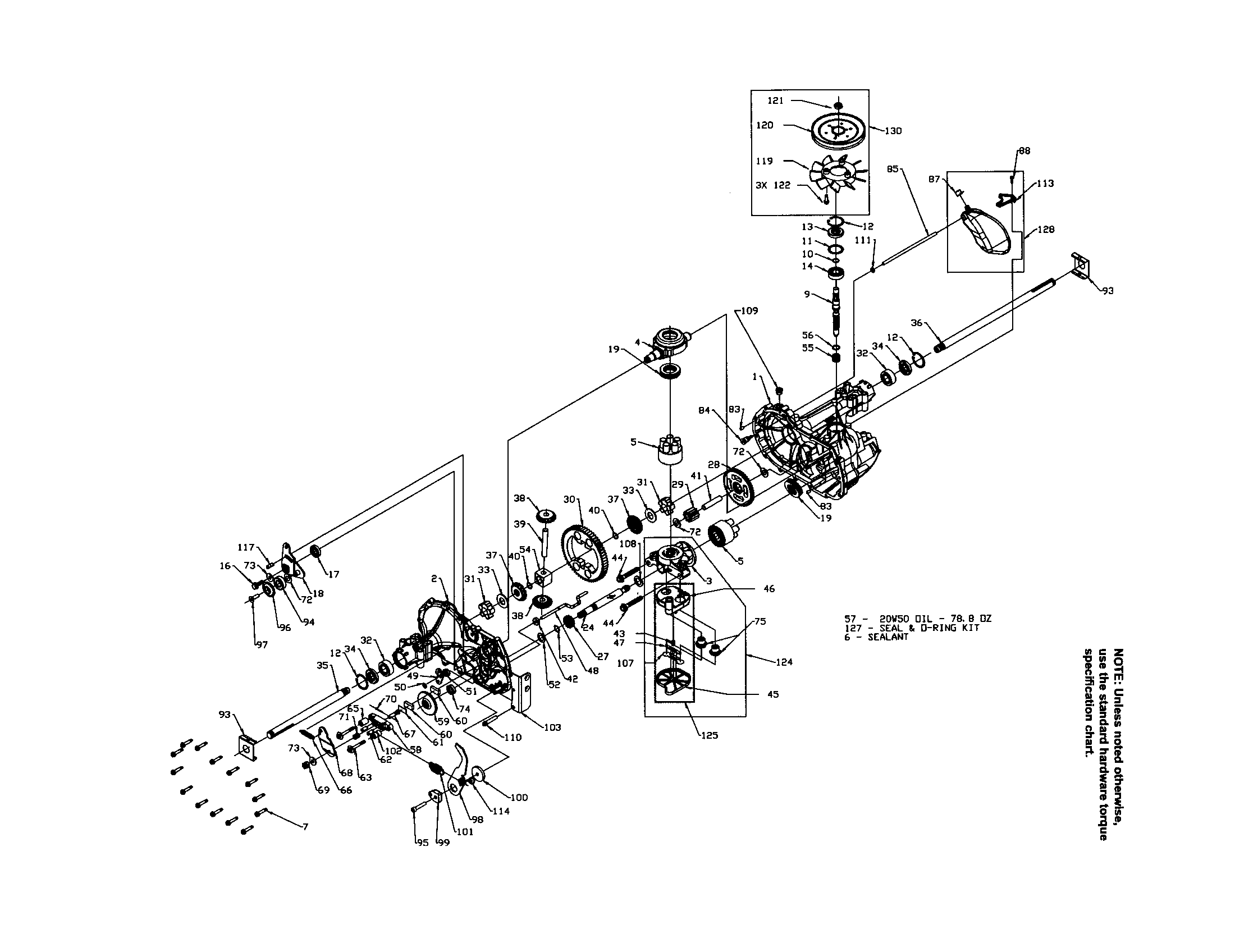 Transaxle-service parts