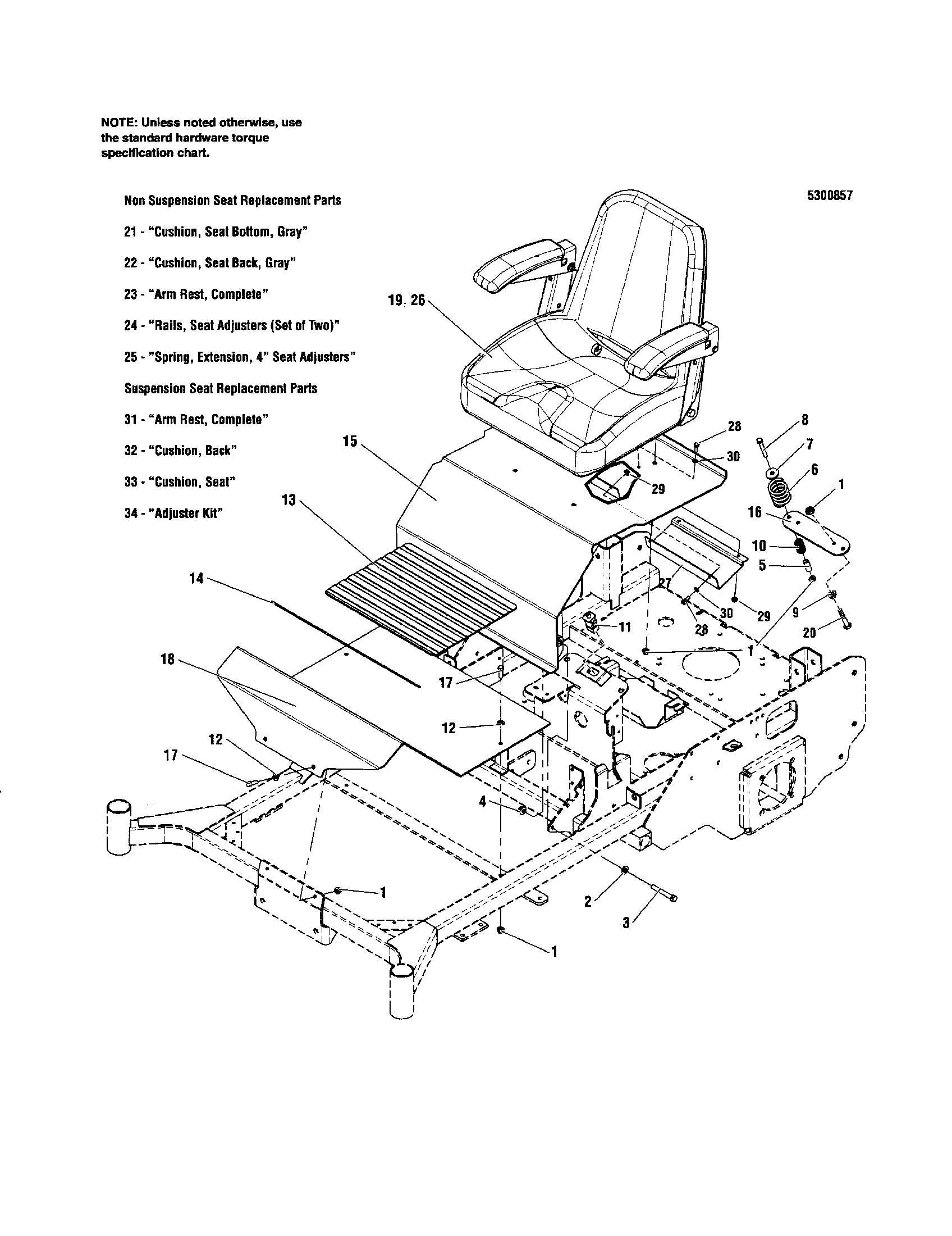 Seat/kick plate