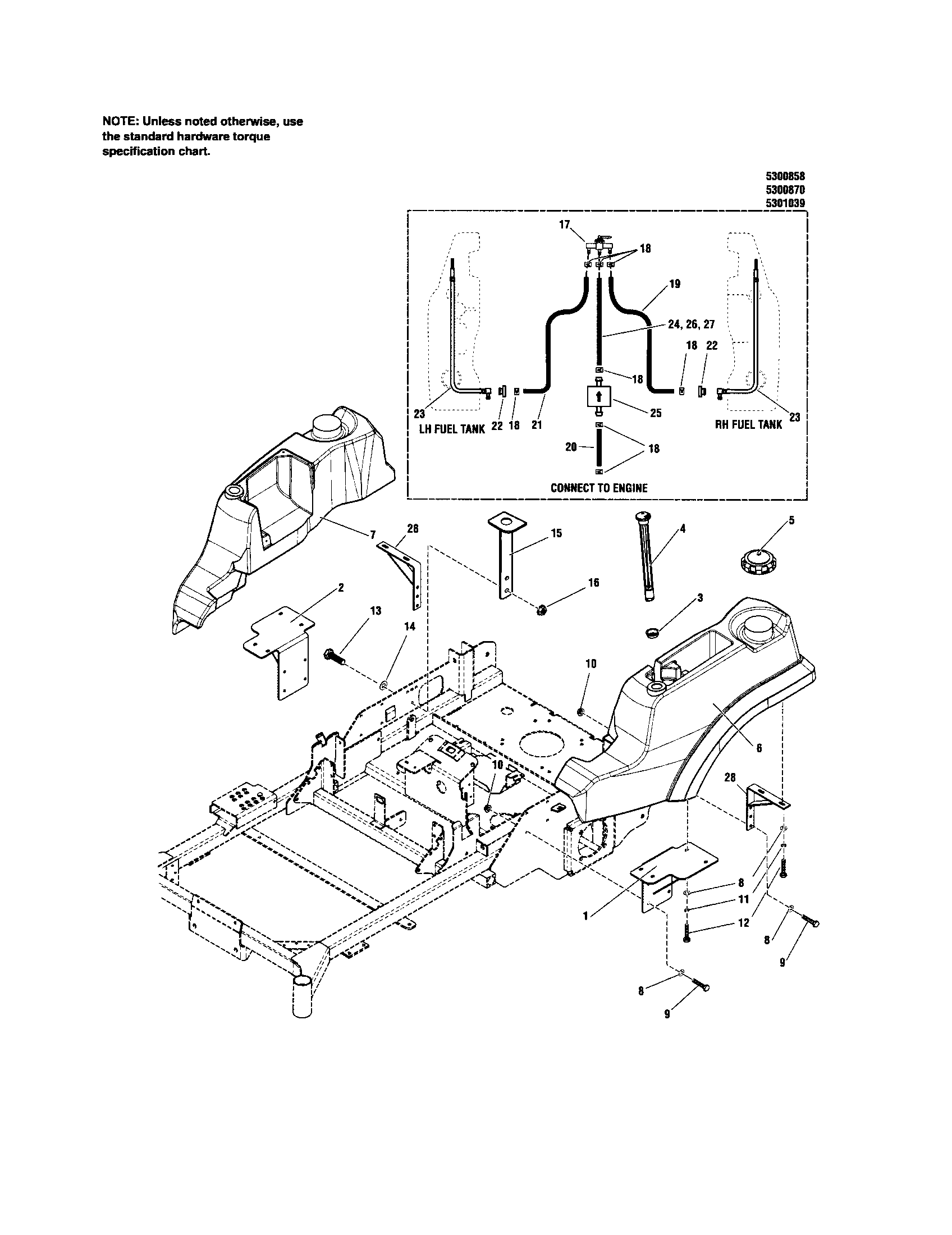 Fuel tank/mount