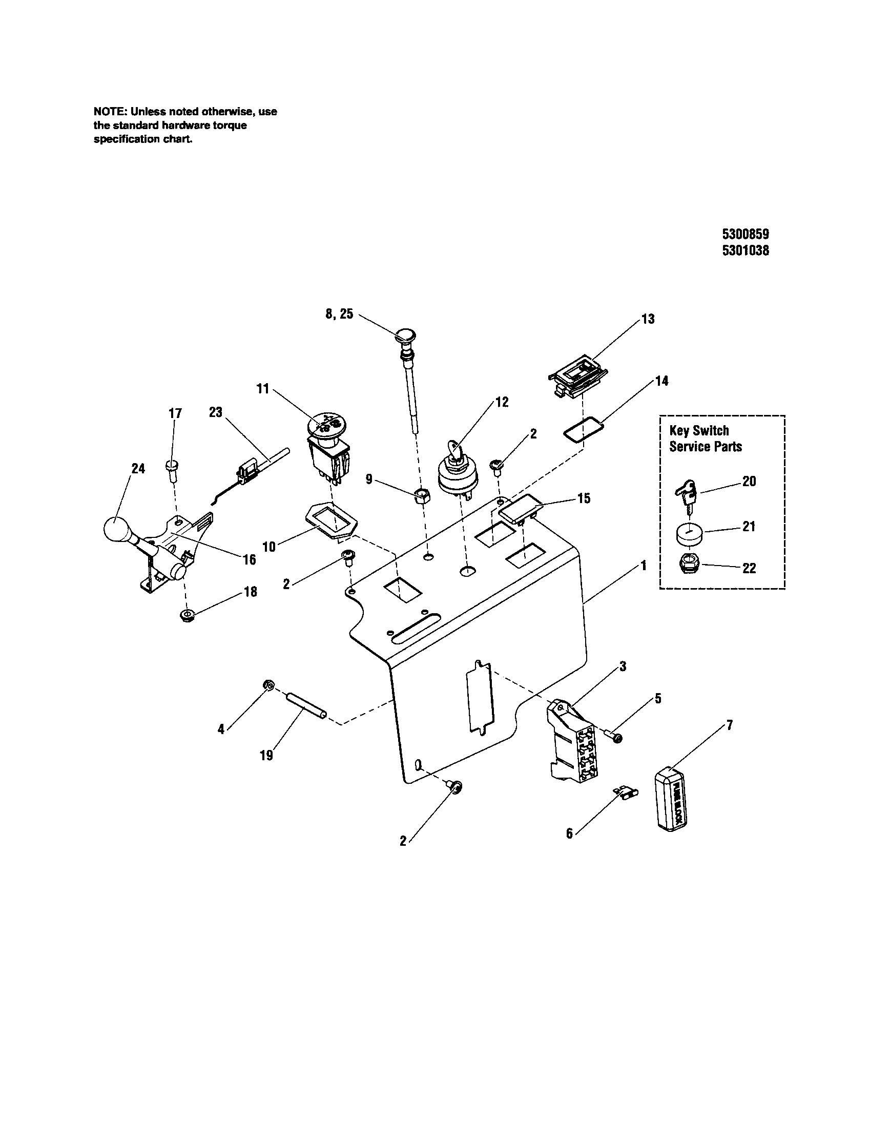 Instrument control panel