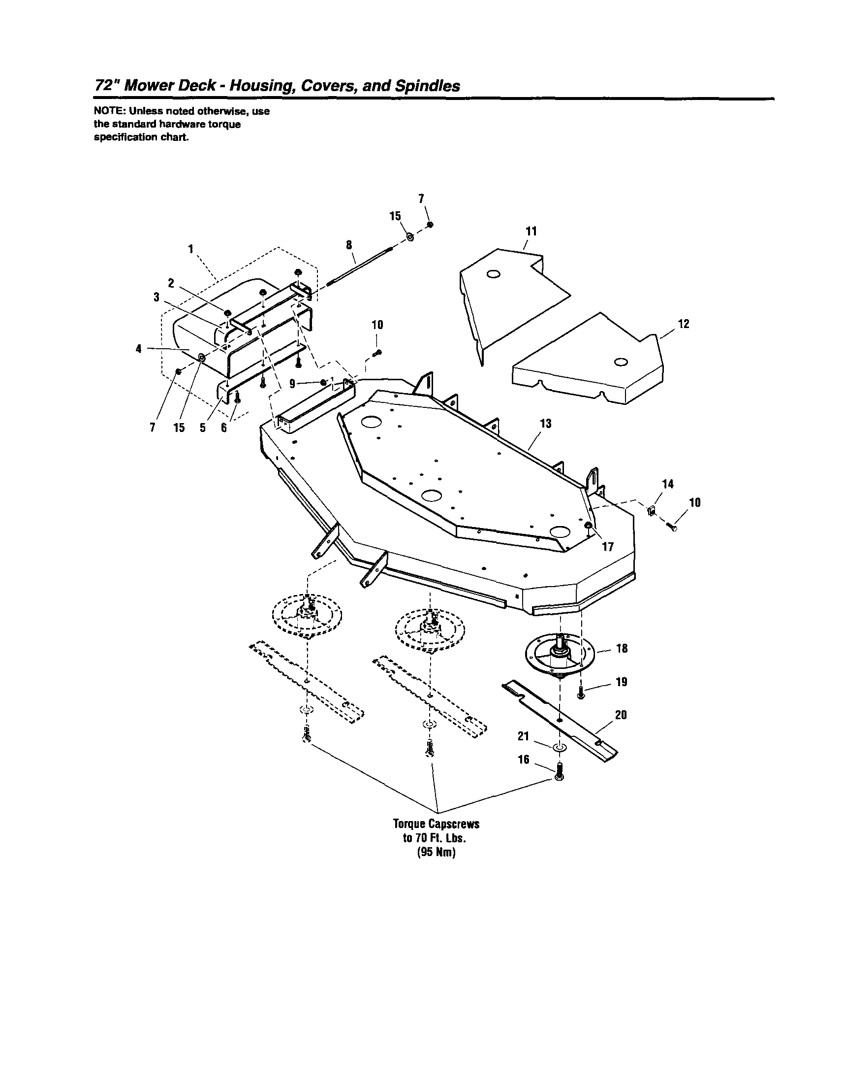 Housing/covers/spindles