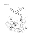 Pulleys/belt/idler arm