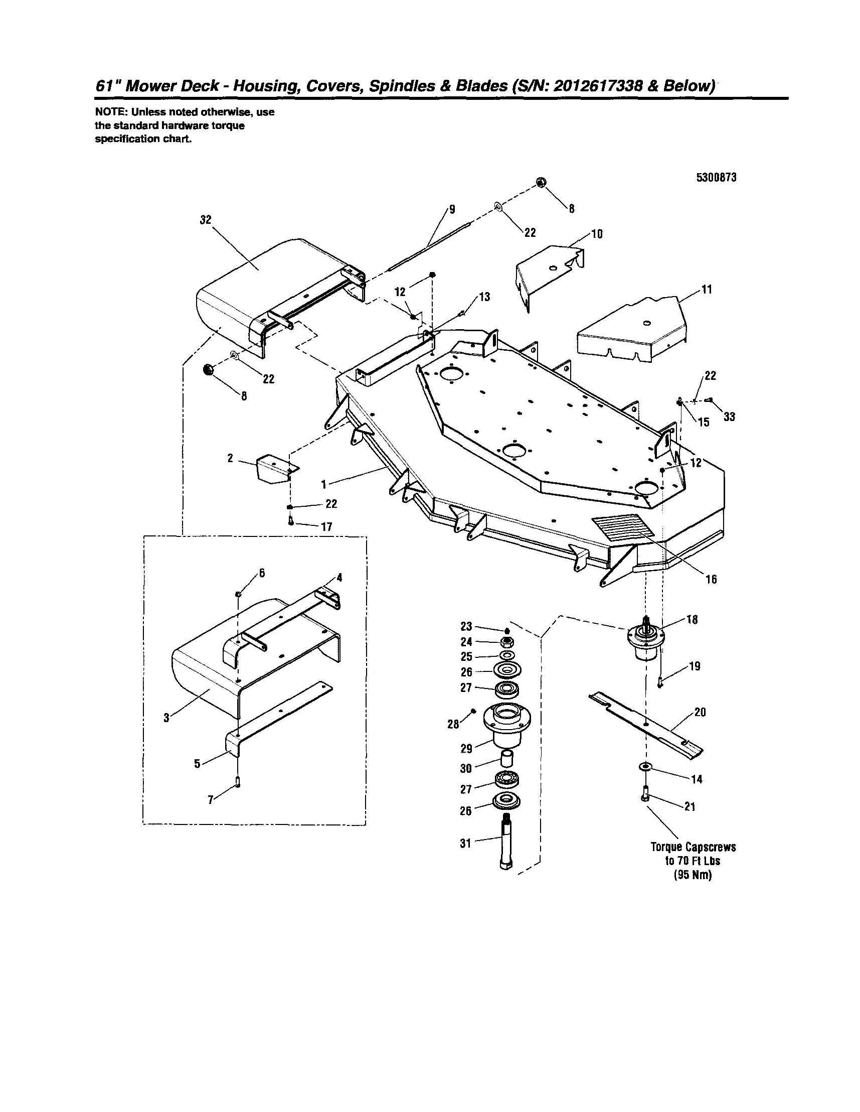 Housing/covers/spindles/blades
