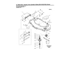Snapper 5900692 housing/covers/spindles/blades diagram