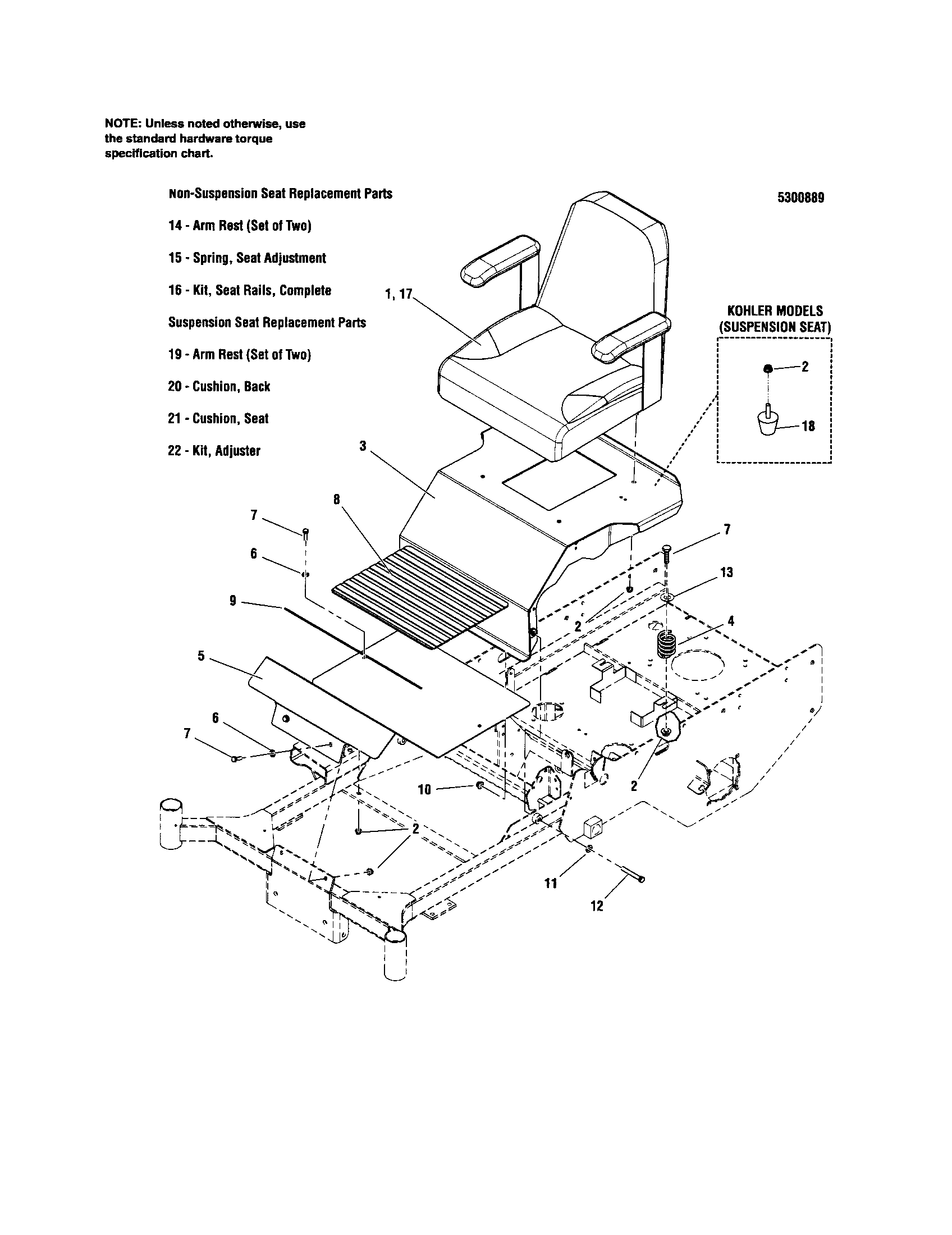 SEAT/KICK PLATE