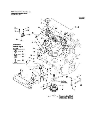 Engine/pto-21/25 hp kawasaki