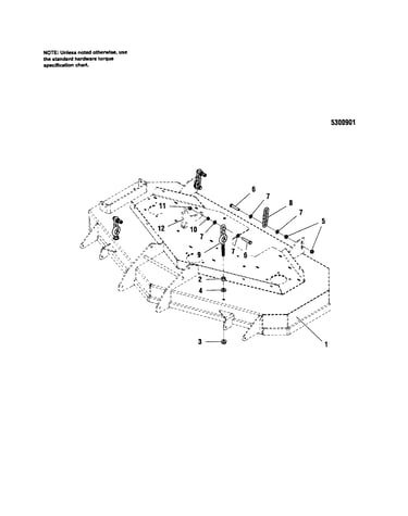 48"/52" mower deck-hanger chains