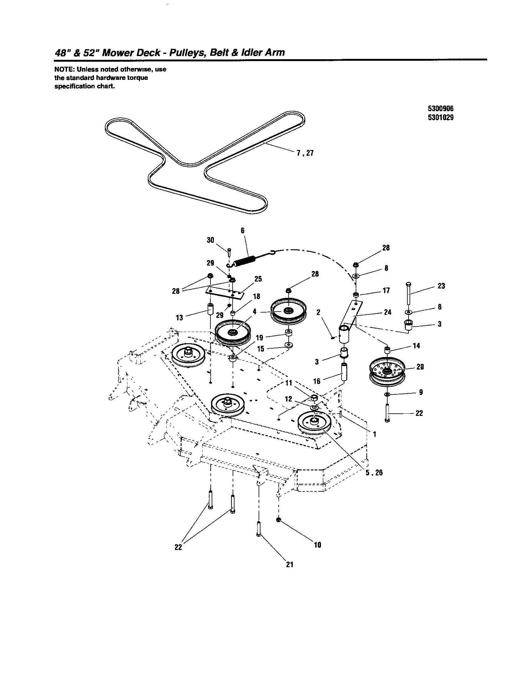 PULLEYS/BELT/IDLER ARM