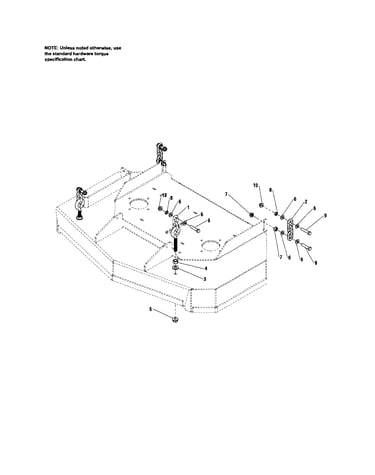 48" mower deck-hanger chains