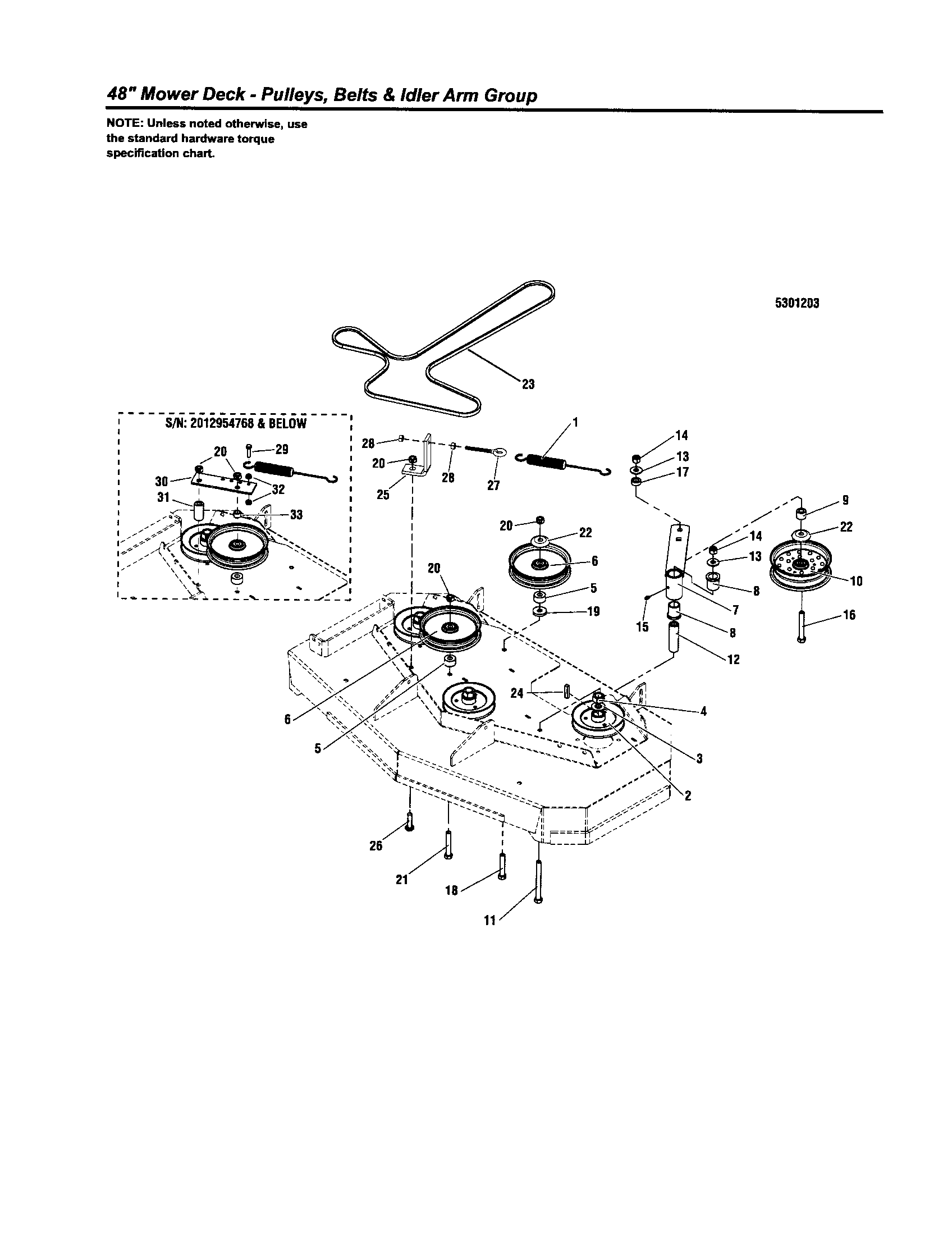 PULLEYS/BELTS/IDLER ARM