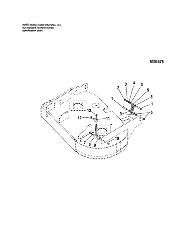 36" mower deck-hanger chains