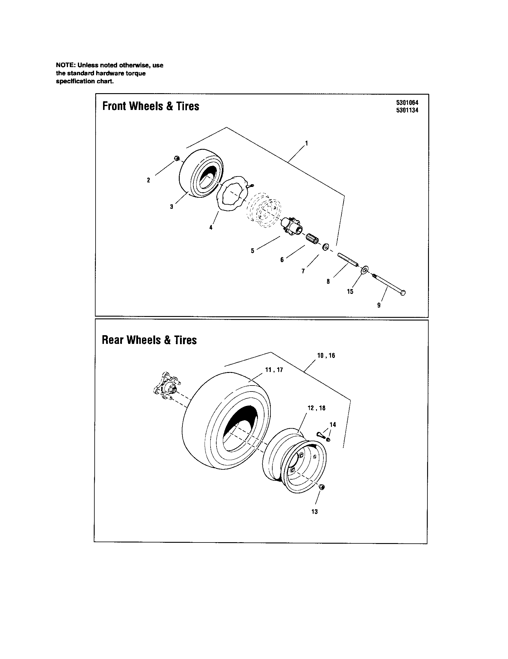 Tire and wheel