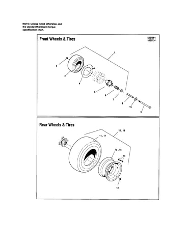 Tire and wheel