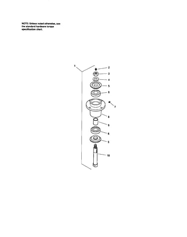 36"/48" mower deck-spindle