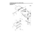 Snapper 5900702 36"-housing/covers/spindles/blades diagram