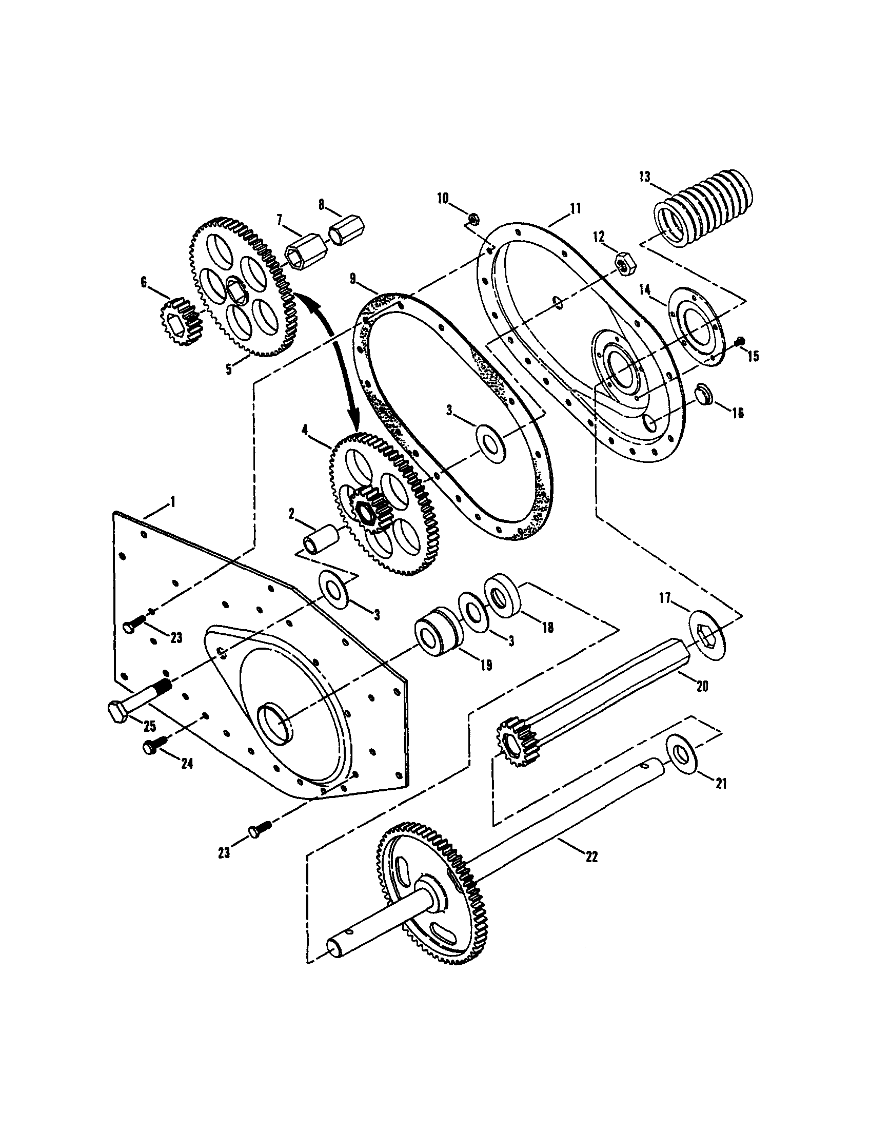 FRAME (LEFT SIDE) (5 HP)