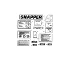 Snapper R8002BE decals diagram