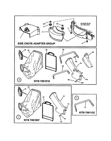 Side chute/adapter
