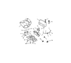 Snapper 422023BVE fuel tank/operators seat diagram