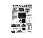 Snapper 422023BVE decals diagram