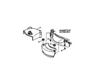 Snapper R205012 side chute/adapter diagram