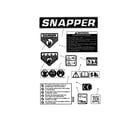 Snapper SV25650B decals diagram