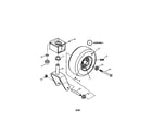 Snapper YZ16385BVE caster/front wheel/tire diagram