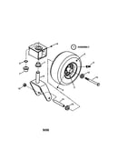 Caster/front wheel/tire