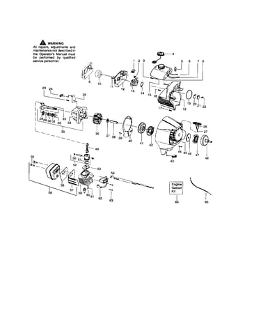 Cylinder/crankshaft/crankcase