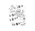 Snapper NS2265 (7800228) deck assembly (self-propelled) diagram