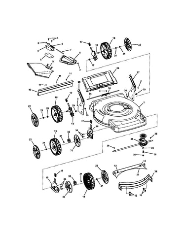 Deck assembly (self-propelled)