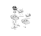 Snapper NS2265 (7800228) engine/blades/front cover diagram
