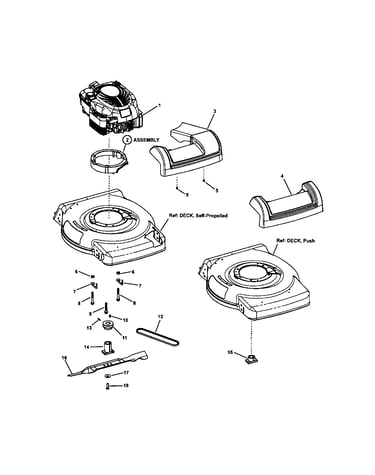 Engine/blades/front cover