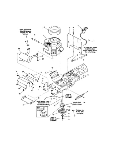 Engine/electric clutch-23hp kohler