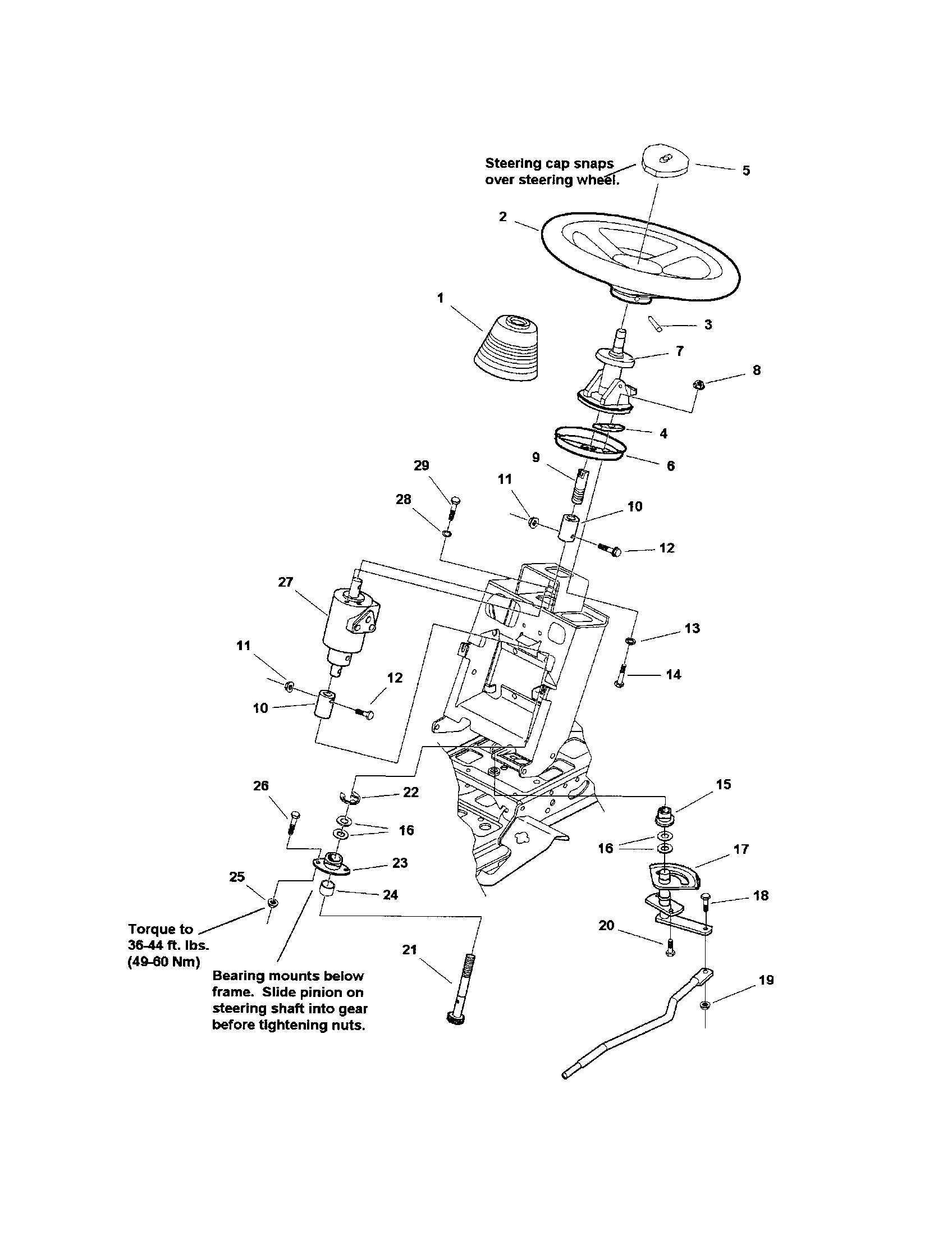 STEERING-POWER STEERING WITH TILT