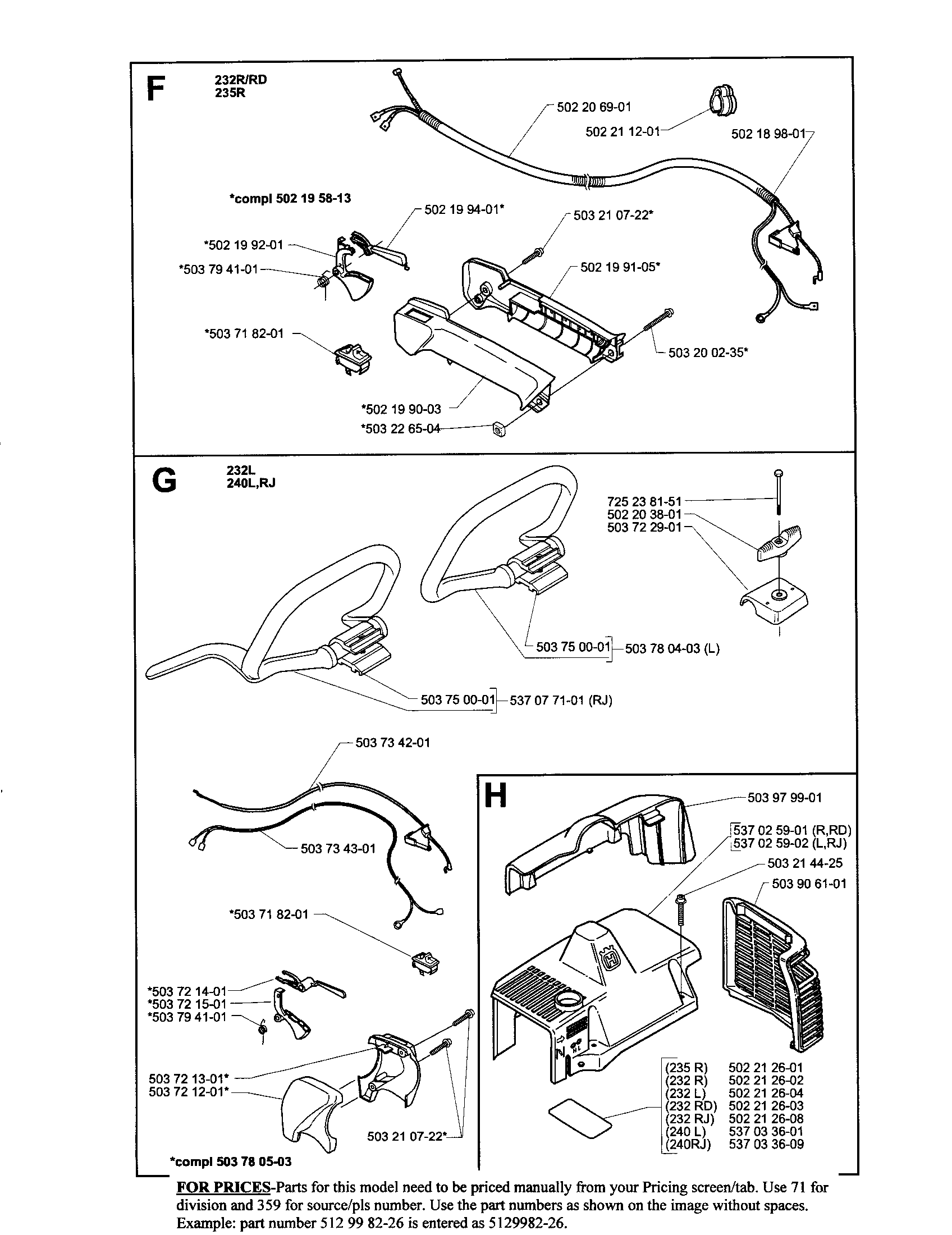 FILO GAS HUSQVARNA 232L/240RJ COD 503734201 - Foto 7