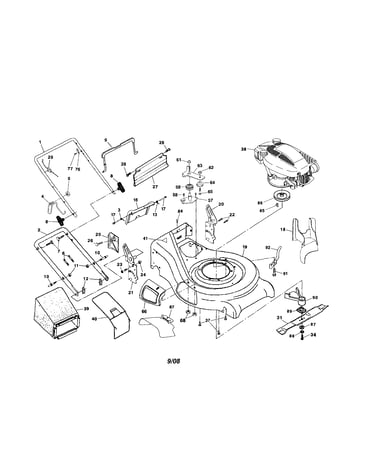 Engine/handle/housing