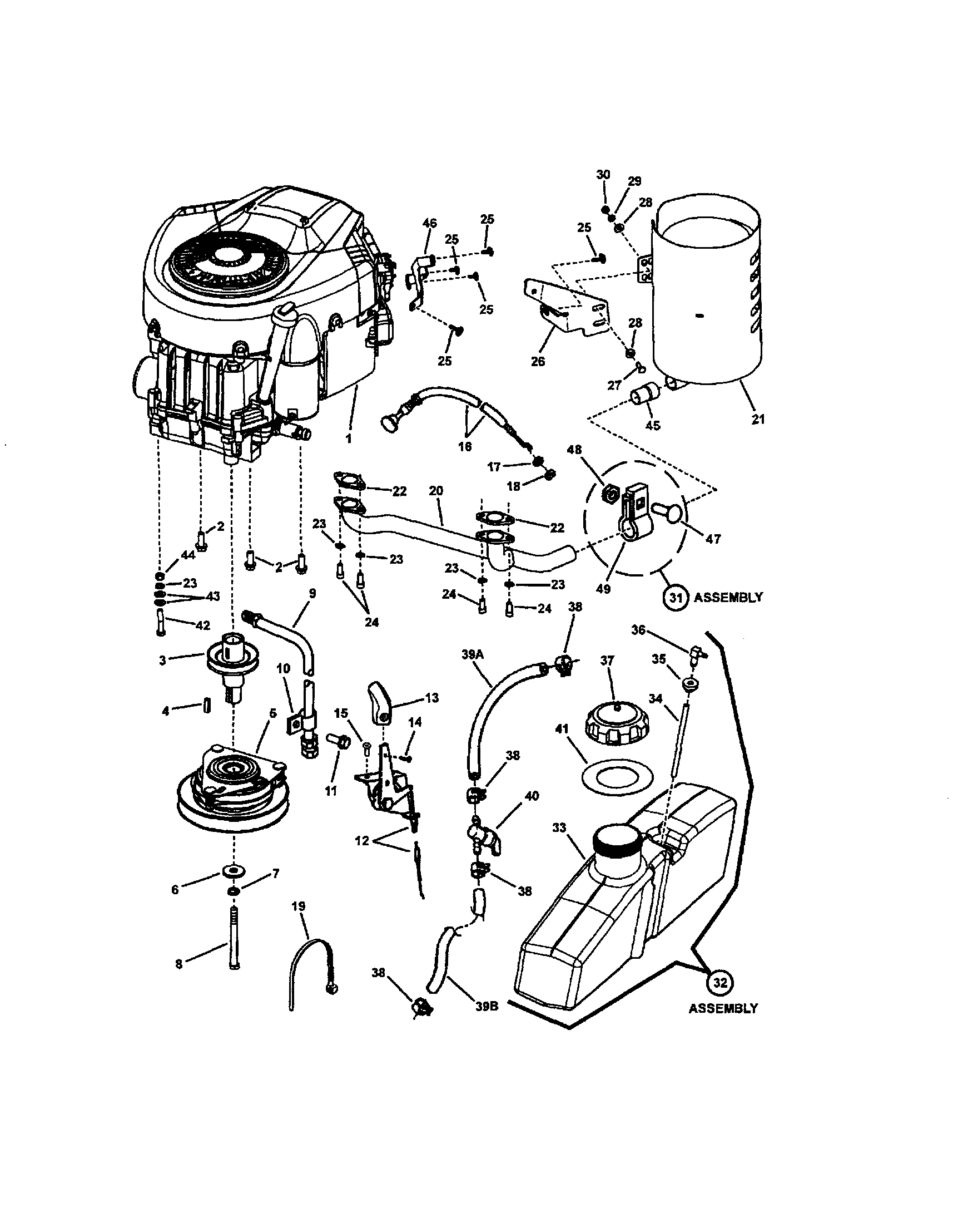 ENGINE (20 HP BRIGGS)