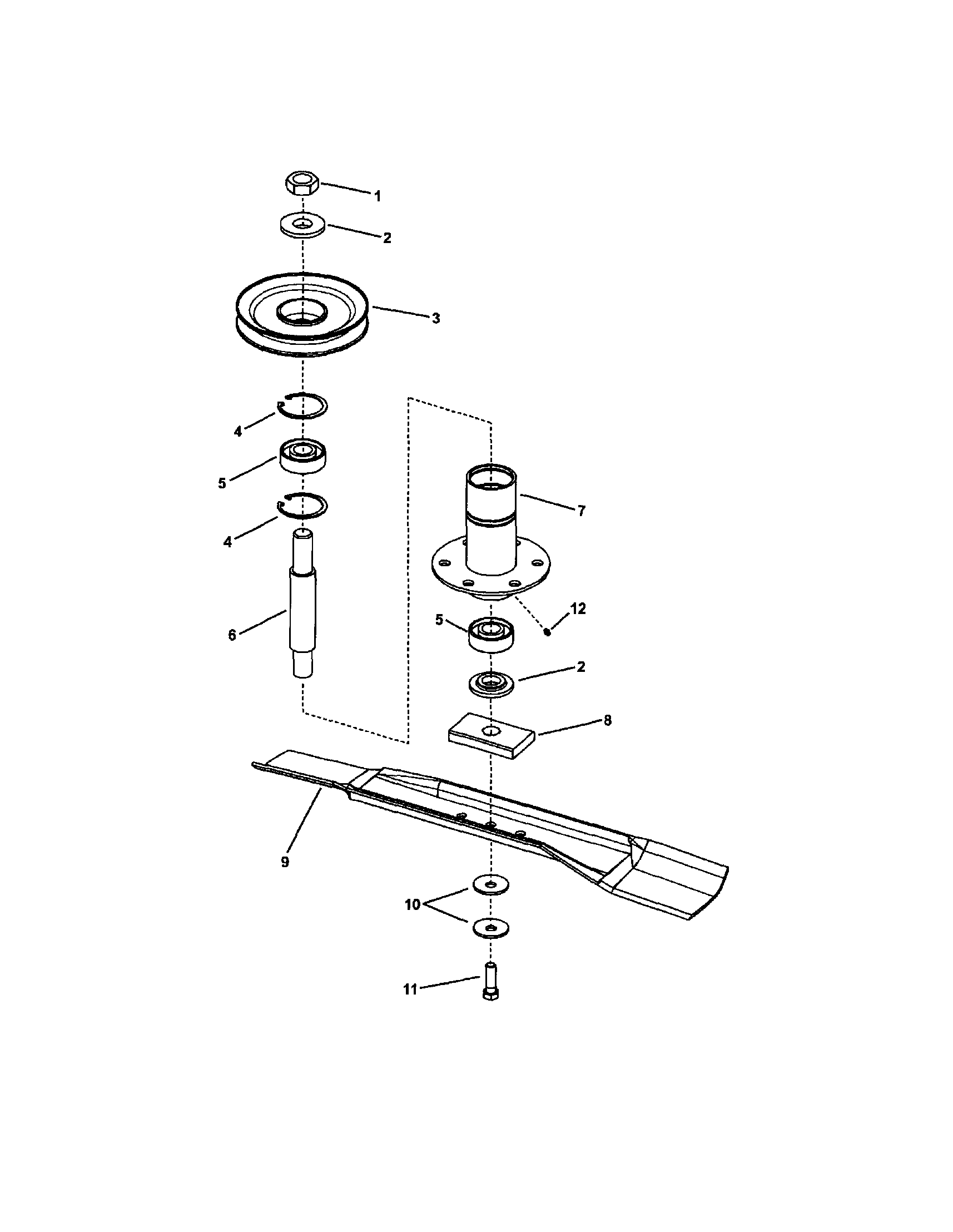 42" DECK SPINDLE