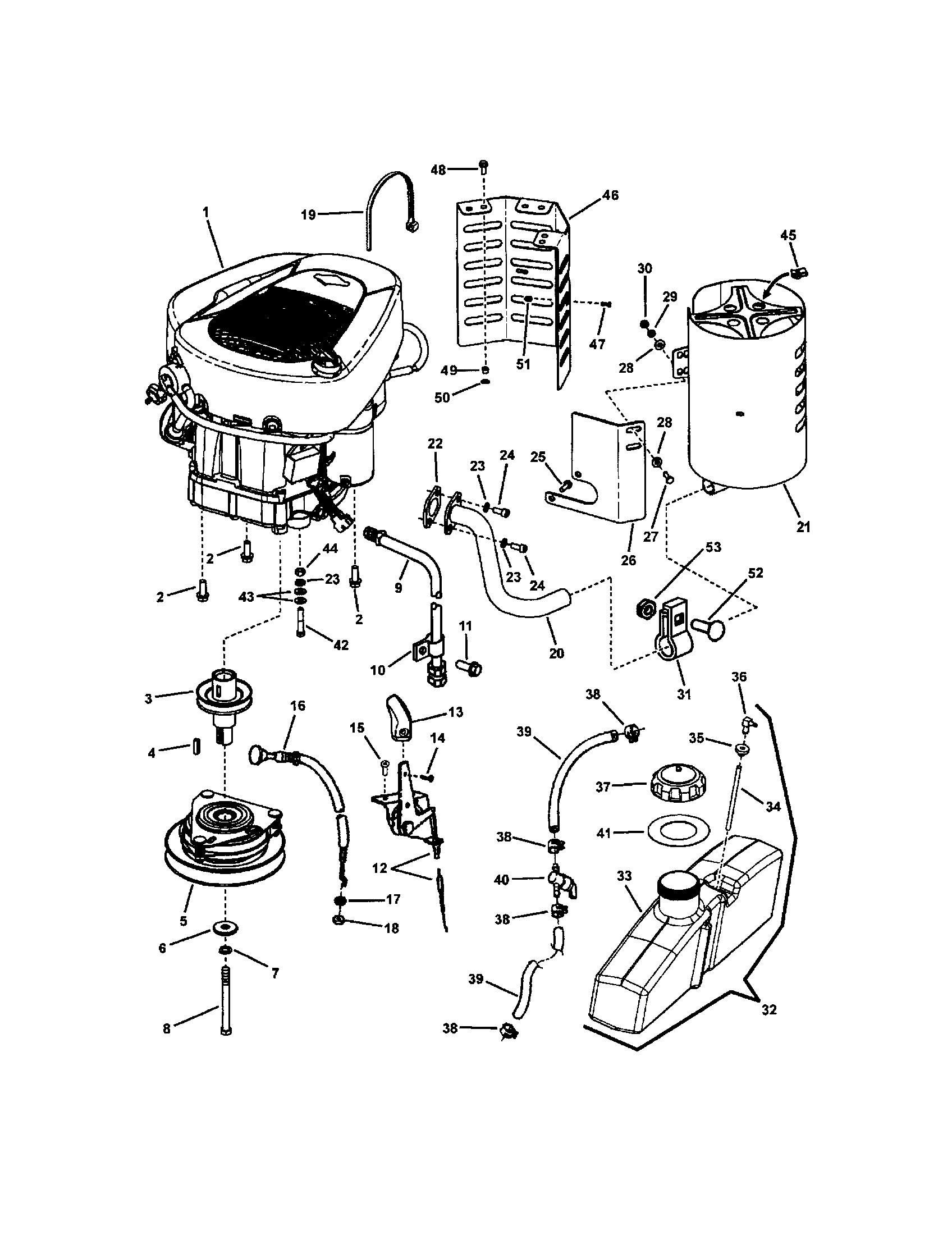 Engine (18.5 hp briggs intek)