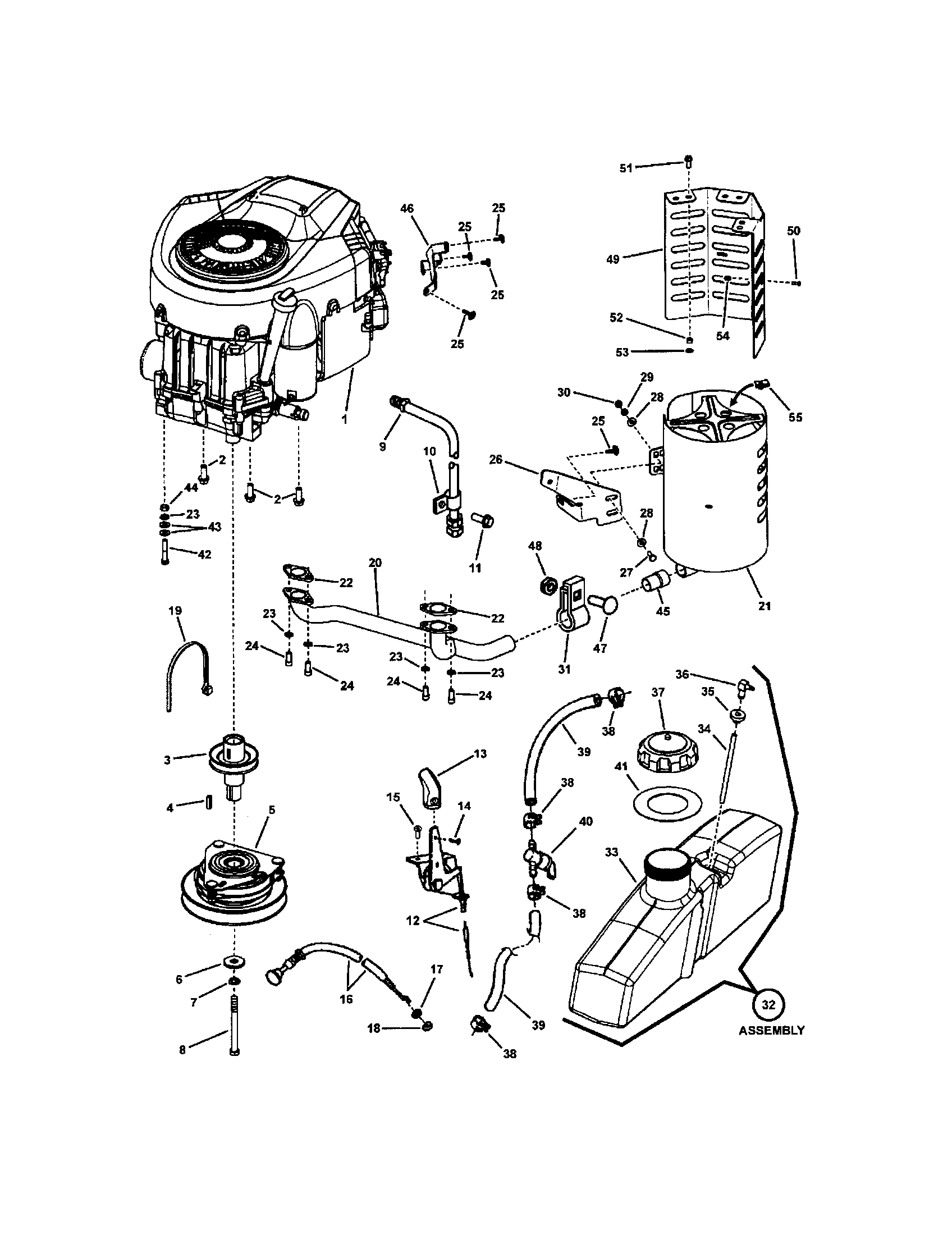 ENGINE (20 & 22 HP BRIGGS V-TWIN)