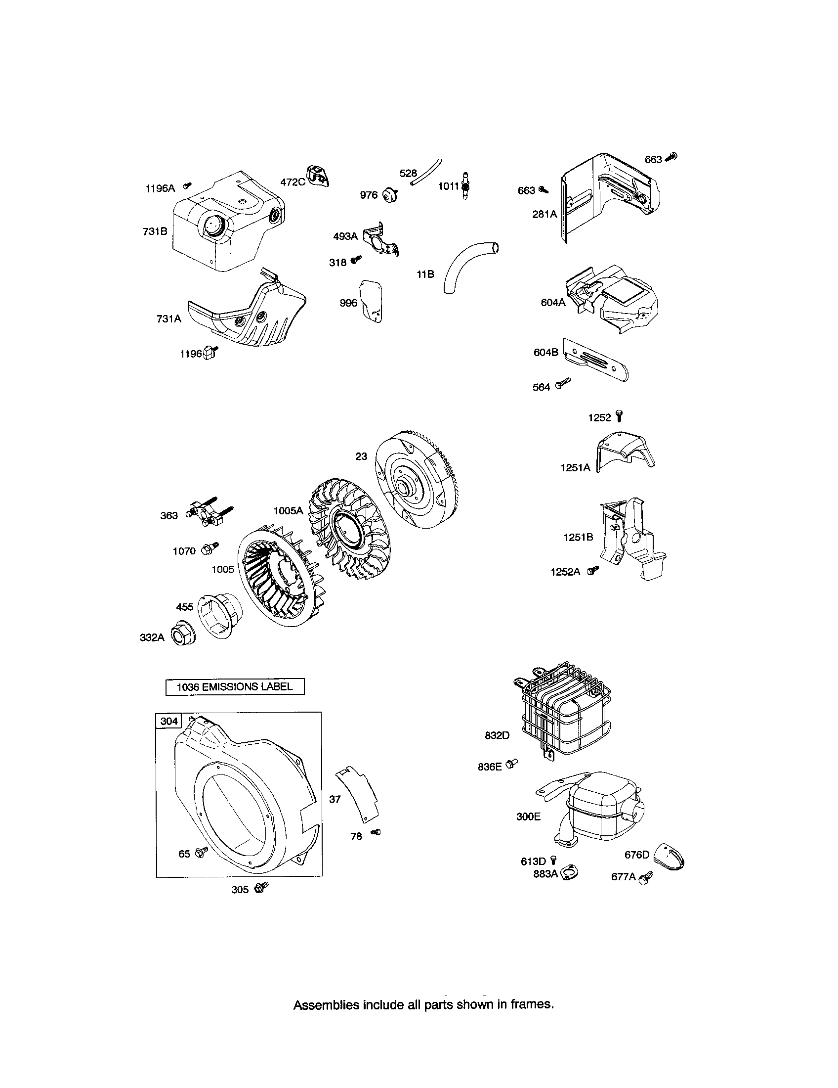 Housing-blower/flywheel
