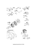 Housing-blower/flywheel