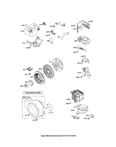 Housing-blower/flywheel