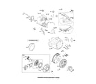 Briggs & Stratton 20M214-0117-E1 rewind starter/flywheel diagram