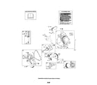 Briggs & Stratton 20P400 (0015-0019) cylinder/crankshaft/crankcase diagram
