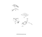 Briggs & Stratton 20P400 (0015-0019) control bracket & cover diagram